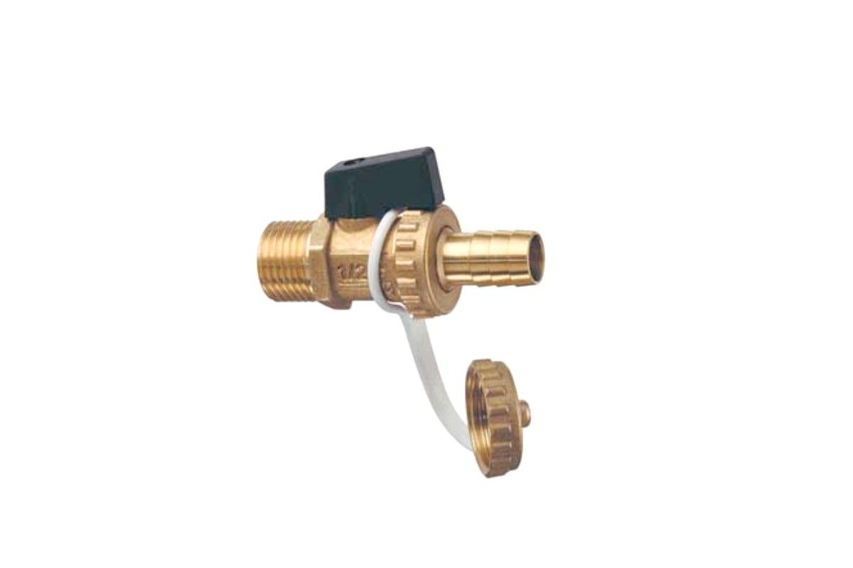 Scarico caldaia con portagomma attacco maschio 1/2"