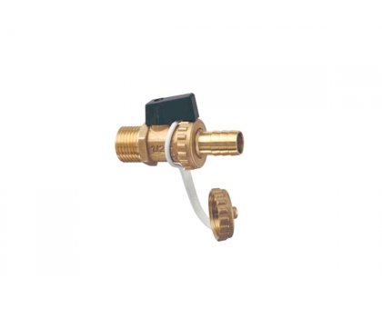 Scarico caldaia con portagomma attacco maschio 1/2"