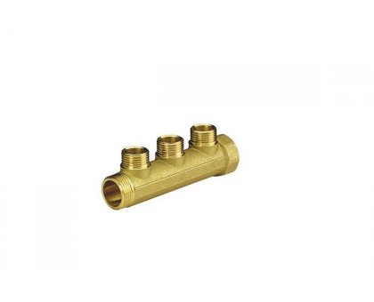 Collettore di DISTRIBUZIONE riscaldamento 3vie 3/4" x 1/2"