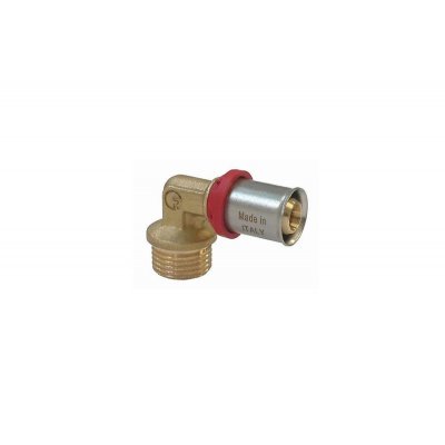 GOMITO uscita filetto Maschio a Pressare 3/4"-20