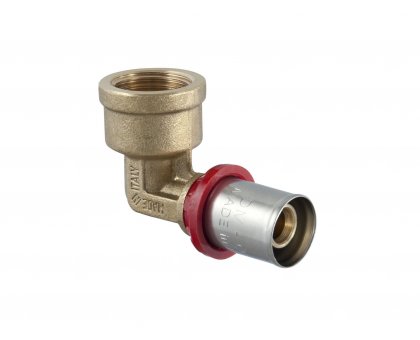 GOMITO uscita filetto Femmina a Pressare 3/4"-20