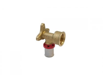 GOMITO c/base uscita Femmina a Pressare 1/2"-16