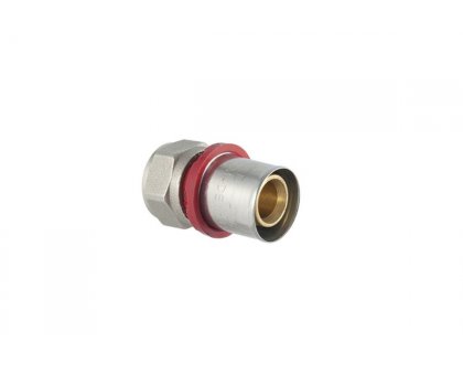 RACCORDO DIRITTO uscita filetto Femmina c/dado girevole sede piana 1/2"-16