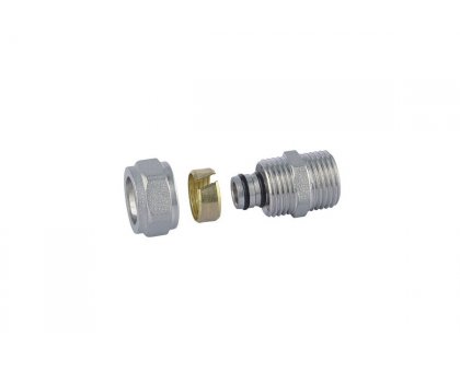 RACCORDO a STRINGERE diritto uscita filetto Maschio 3/4"-18