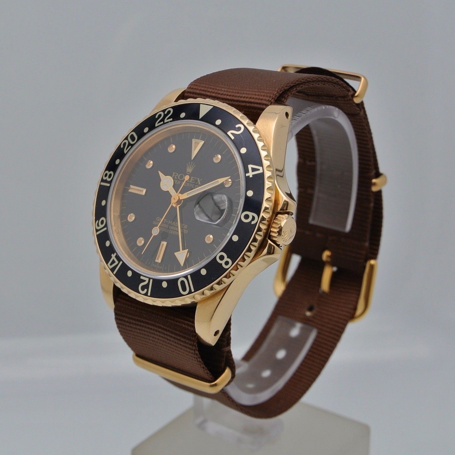 Rolex GMT-Master oro giallo nipple dial | Orologi vintage | Shop Online:  Montres Orologi e Gioielli