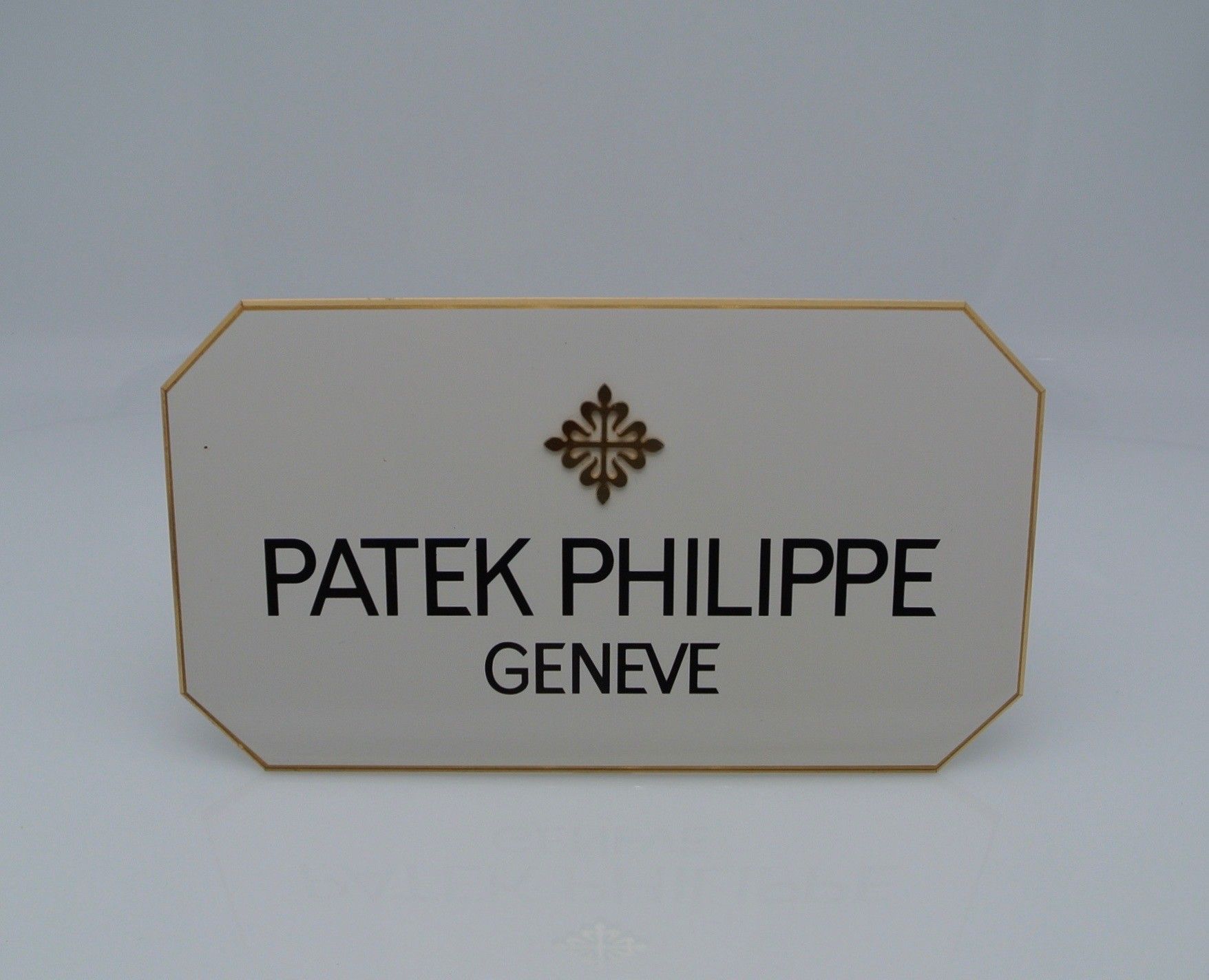 Patek Philippe targa ottone smaltata Vintage