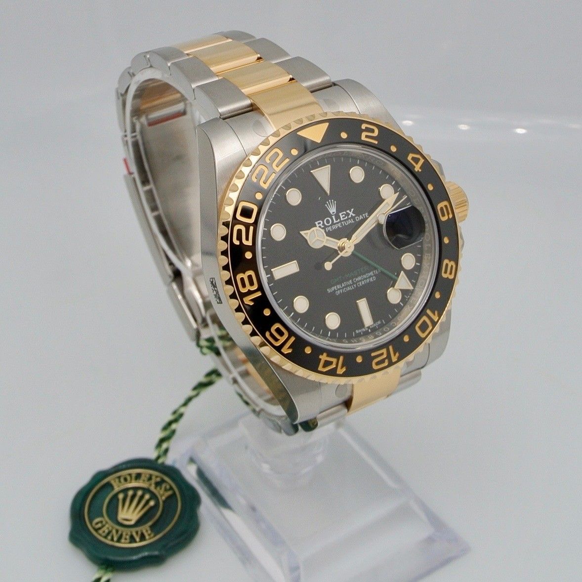 ROLEX GMT MASTER II ACC/ORO GIALLO NOS FULL STICKERS