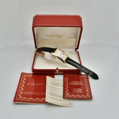 CARTIER TANK AMERICANE ORO GALLO MEDIA MISURA