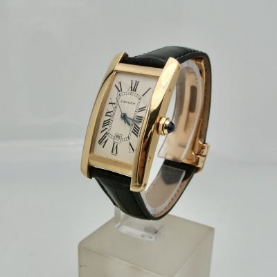 CARTIER TANK AMERICANE ORO GALLO MEDIA MISURA