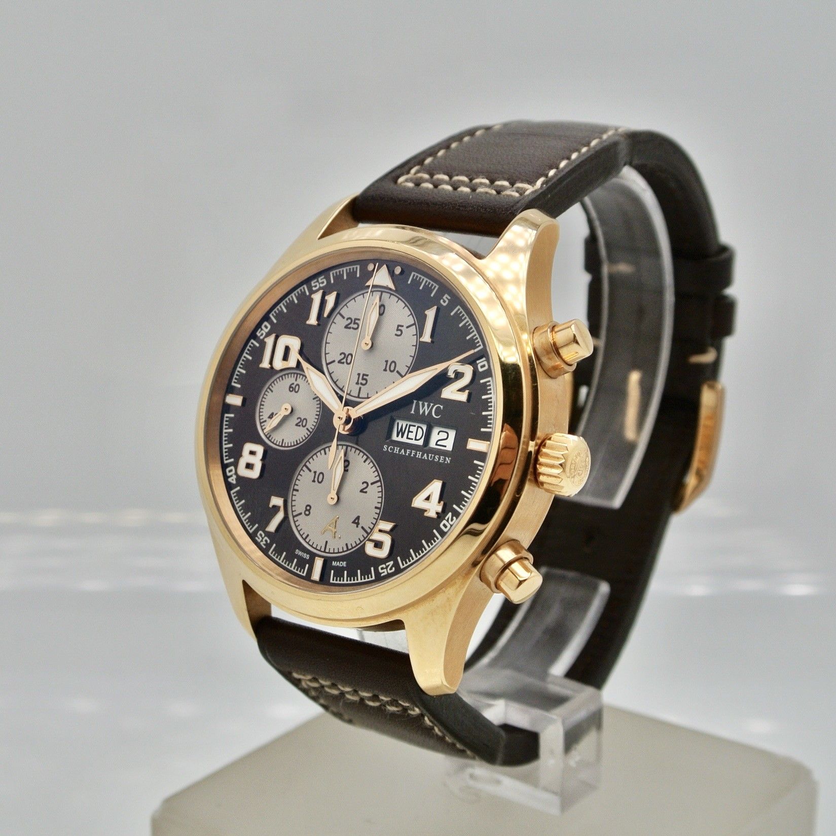 IWC PILOT ANTOINE  ST EXUPERY CHRONO ORO ROSA