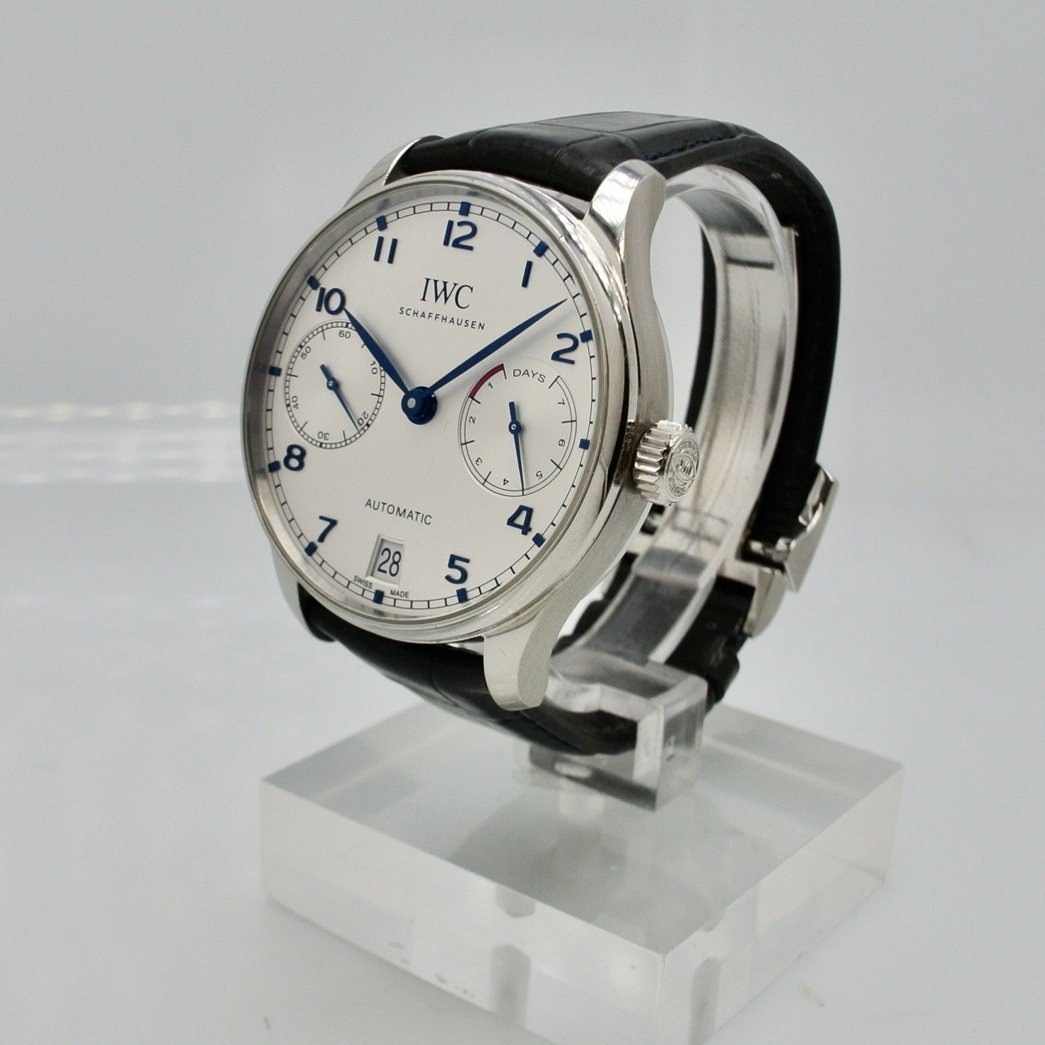 IWC PORTOGHESE 8 GG RISERVA DI CARICA ACCIAIO