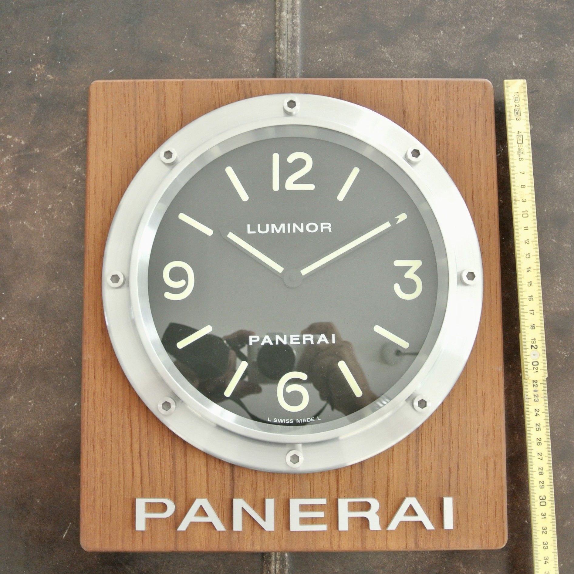PANERAI LUMINOR WALL CLOCK MOGANO BIG SIZE