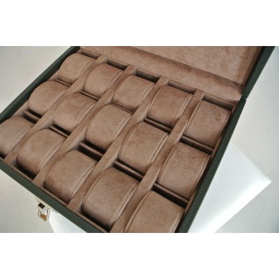 PERGHER MILANO cofanetto portaorologi 15 posti