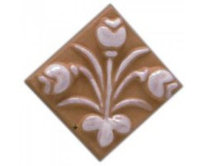 Tulipani cotto Bianco Antico Rilievo