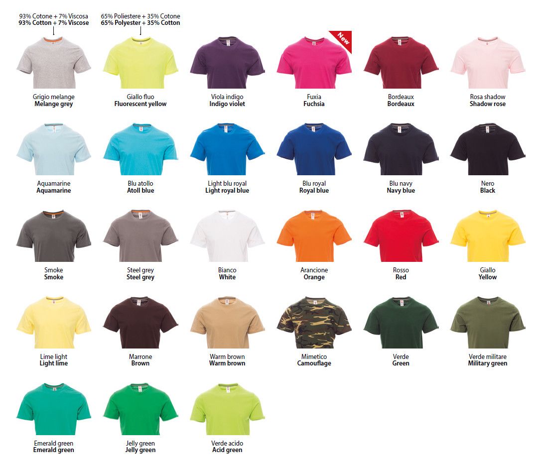 T-shirt Colorata - 2 Stampe Grandi
