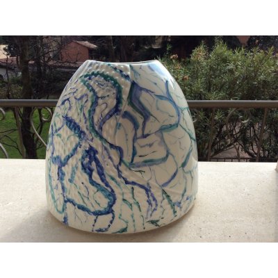 COMPLEMENTO D'ARREDO KATIA BRUGNOLO ' SCHIUMA DEL MARE ' dimensioni L 33 x H 35 x P 18 cm.
