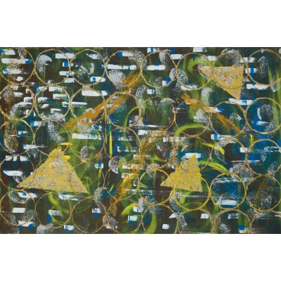 MIXED MEDIA FEOFEO ' ANIMICA VEGETALE ' dimensioni L 150 x H 100 cm.