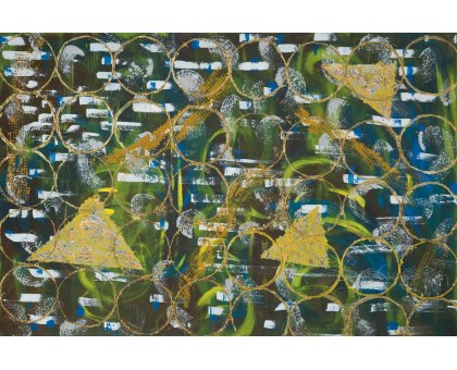 MIXED MEDIA FEOFEO ' ANIMICA VEGETALE ' dimensioni L 150 x H 100 cm.