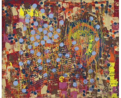 MIXED MEDIA FEOFEO ' CUORE SPEZZATO ' dimensioni L 120 x H 100 cm.