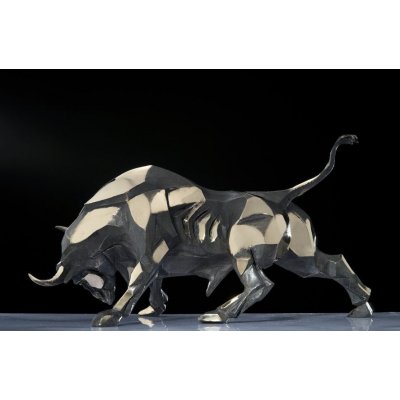 SCULTURA IN BRONZO SABRINA FERRARI ' BULL-DOZER (SMALLER) ' dimensioni L 39 x H 23,5 x P 21 cm.
