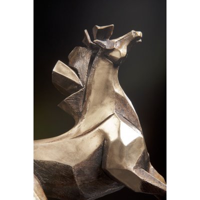 SCULTURA IN BRONZO SABRINA FERRARI ' VELOCI INCLINAZIONI ' dimensioni L 33 x H 26,5 x P 13 cm.