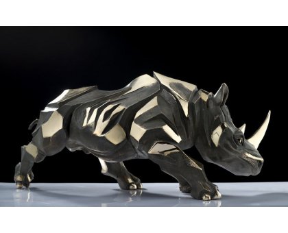 BRONZE SCULPTURE SABRINA FERRARI ' DEEP IMPACT ' dimensioni L 57 x H 27 x P 24 cm.