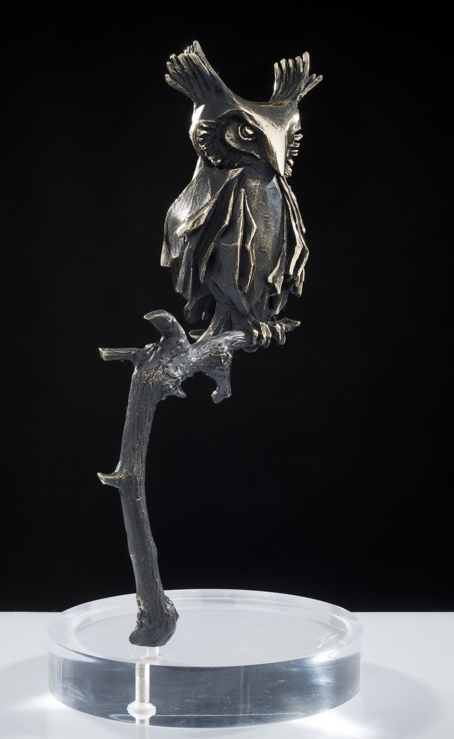 SCULTURA IN BRONZO  SABRINA FERRARI ' IL GIUDICE '  dimensioni L 28 x H 47 x P 23 cm.