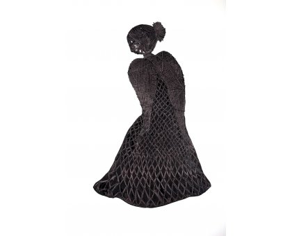 OLIO SU TELA ERIKA MARCHI ' MARLENA TORNA A CASA ' dimensioni L 100 x H 150 cm.