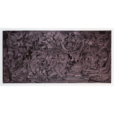 OLIO SU TELA ERIKA MARCHI ' IMAGINE ' dimensioni L 50 x H 100 cm.