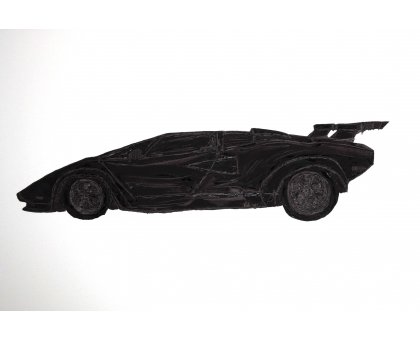 OLIO SU TELA ERIKA MARCHI ' TANGLES COUNTACH ' dimensioni L 150 x H 100 cm.