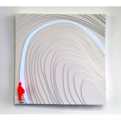 SCULTURA DANIELA FORCELLA ' FRAME 1 ' dimensioni L 50 x H 50 x P 7 cm.