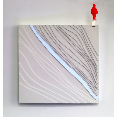 SCULTURA DANIELA FORCELLA ' FRAME 3 ' dimensioni L 50 x H 50 x P 7 cm.