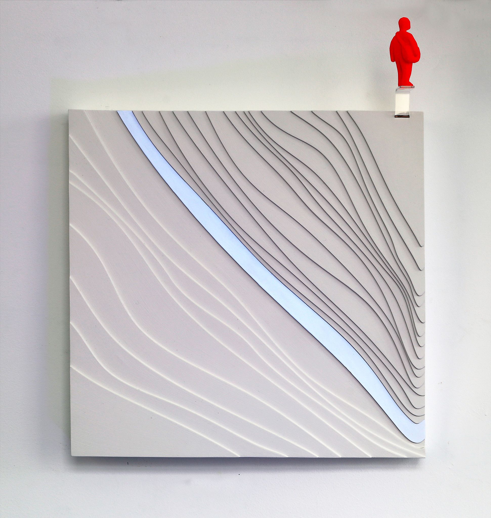 SCULTURA  DANIELA   FORCELLA ' FRAME 3 '  dimensioni L 50 x H 50 x P 7 cm.