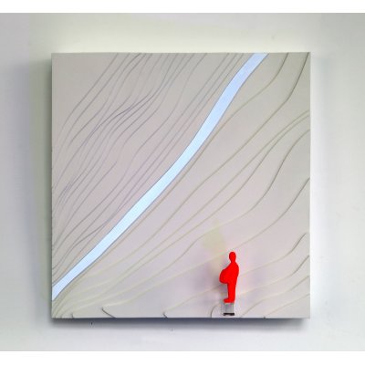 SCULTURA DANIELA FORCELLA ' FRAME 4 ' dimensioni L 50 x H 50 x P 7 cm.