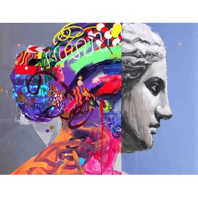 MIXED MEDIA ANTONIO MURGIA ' MOVE UP ' dimensioni L 130 x H 100 cm. (dittico)