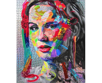 MIXED MEDIA ANTONIO MURGIA ' WHATEVER IS HAPPENING ' size L 100 x H 120 cm. (diptych)