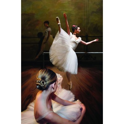 MIXED MEDIA ADRIANO TOMMASI ' TUTU' ET PLIE' ' dimensioni L 60 x H 80 cm.