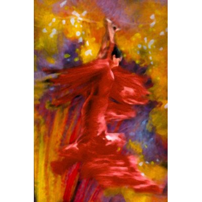 MIXED MEDIA ADRIANO TOMMASI ' BOLERO ' dimensioni L 70 x H 120 cm.