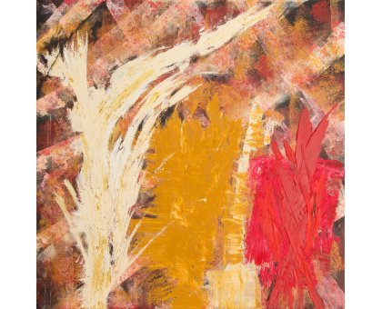 MIXED MEDIA GABRIELLA TOLLI ' PROFUMO D 'AUTUNNO ' diemnsioni L 100 x H 100 cm.