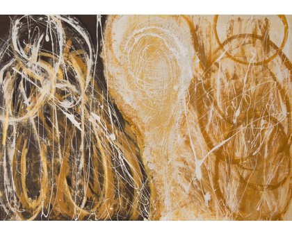 MIXED MEDIA GABRIELLA TOLLI ' ABBRACCI ' dimensioni L 140 x H 100 cm.