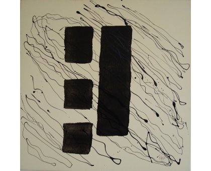 MIXED MEDIA GABRIELLA TOLLI ' DIVERSO ' dimensioni L 70 x H 70 cm.