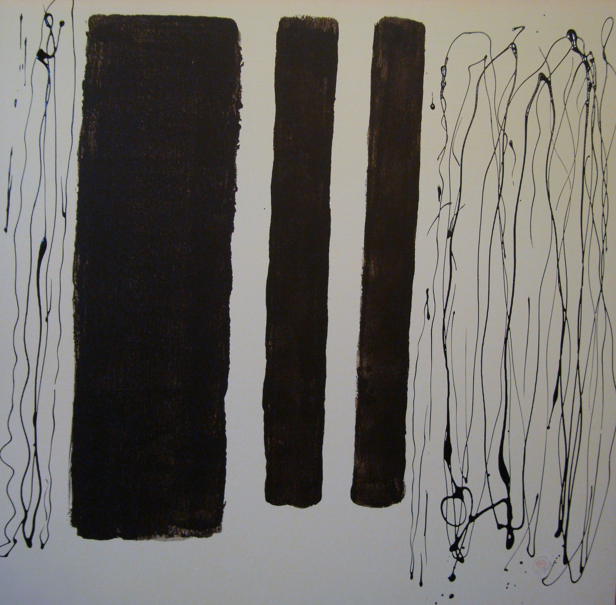 MIXED MEDIA  GABRIELLA TOLLI  ' INVERSO '  dimensioni L 70 x H 70 cm.