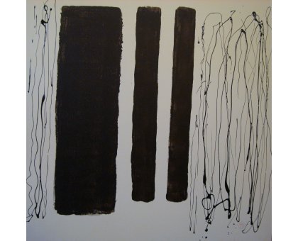 MIXED MEDIA GABRIELLA TOLLI ' INVERSO ' dimensioni L 70 x H 70 cm.