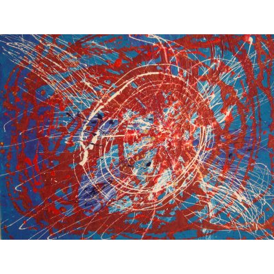 MIXED MEDIA GABRIELLA TOLLI ' NUCLEO ' dimensioni L 50 x H 40 cm.