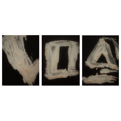 MIXED MEDIA GABRIELLA TOLLI ' PRISMA-CUBO-PIRAMIDE ' dimensioni L 54 x H 24 cm.