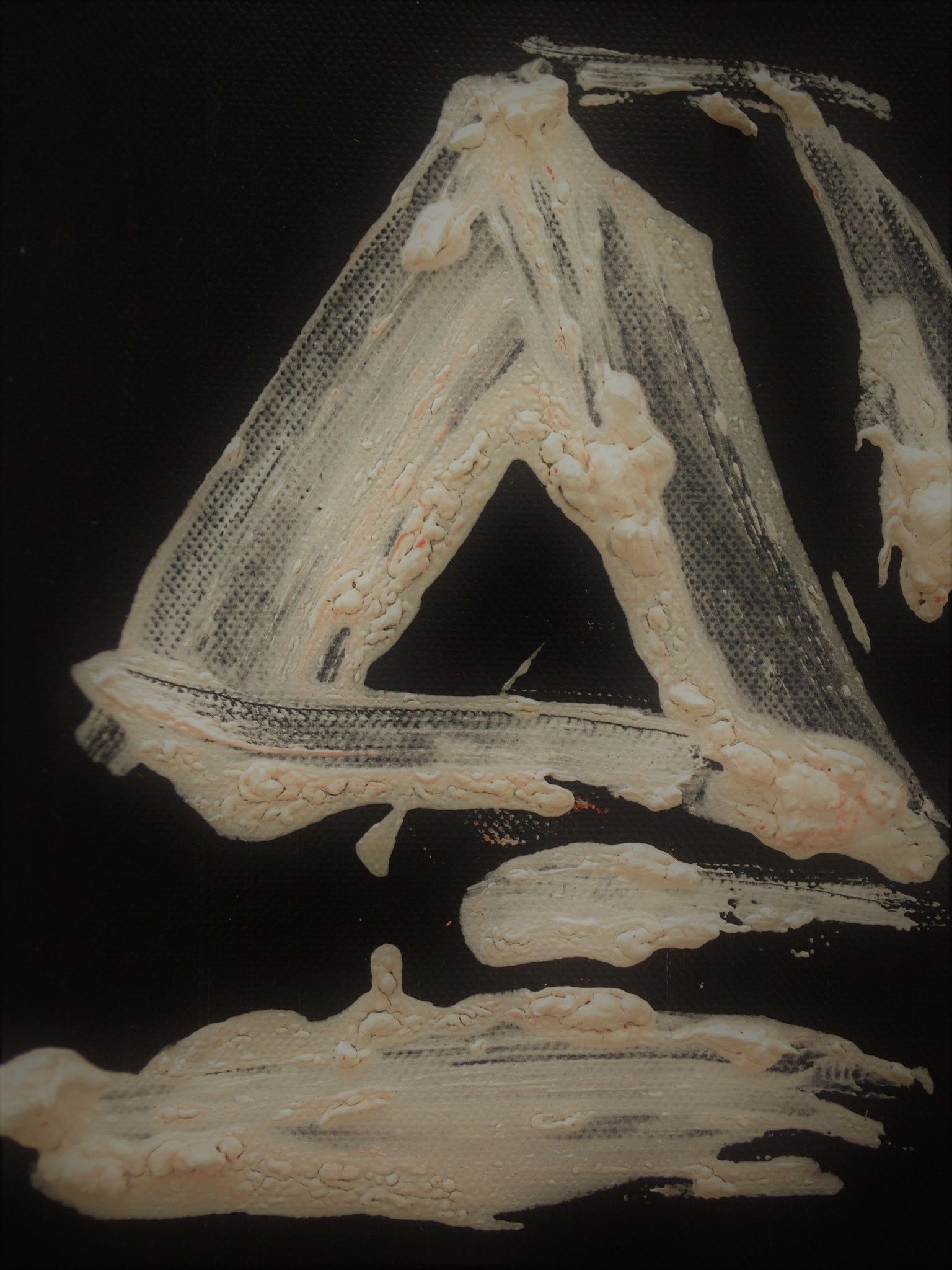 MIXED MEDIA  GABRIELLA TOLLI ' PRISMA-CUBO-PIRAMIDE '  dimensioni L 54 x H 24 cm.
