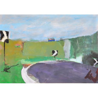 MIXED MEDIA TONINO GOTTARELLI ' LA LUCE AGGIUNTA ' dimensioni L 49 x H 69 cm.