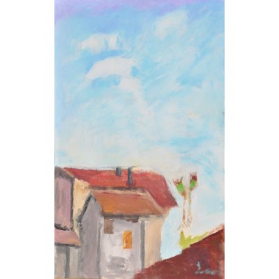 MIXED MEDIA TONINO GOTTARELLI ' SI FAN COMPAGNIA ' dimensioni L 80 x H 60 cm.