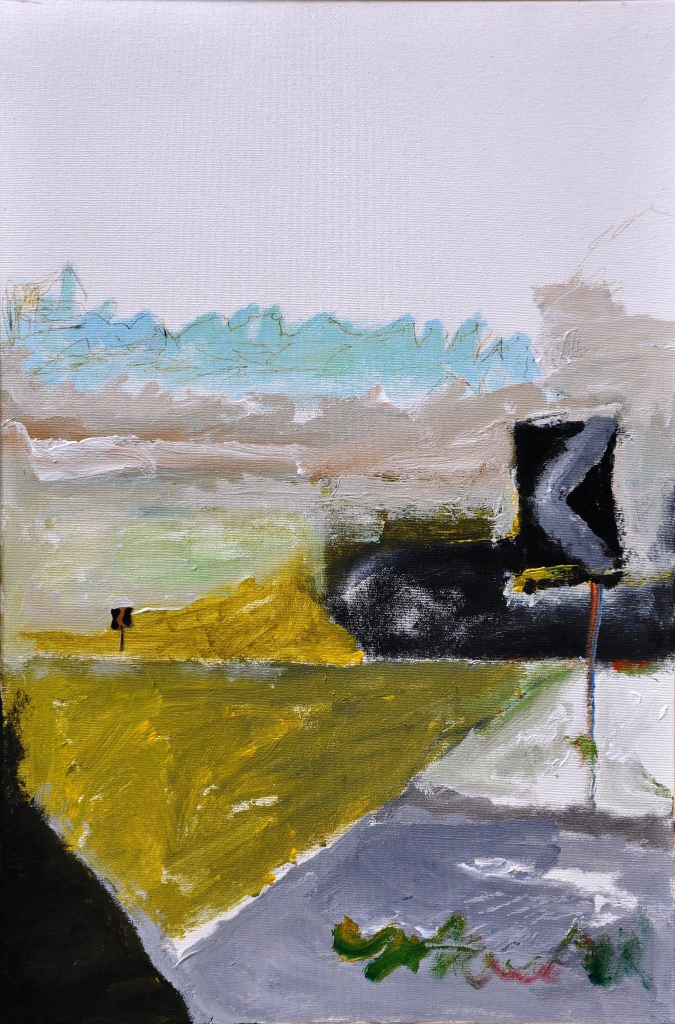 ACRILICO SU TELA  TONINO GOTTARELLI ' IL MIO PAESAGGIO '  dimensioni L 60 x H 40 cm.