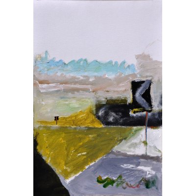 ACRILICO SU TELA TONINO GOTTARELLI ' IL MIO PAESAGGIO ' dimensioni L 60 x H 40 cm.